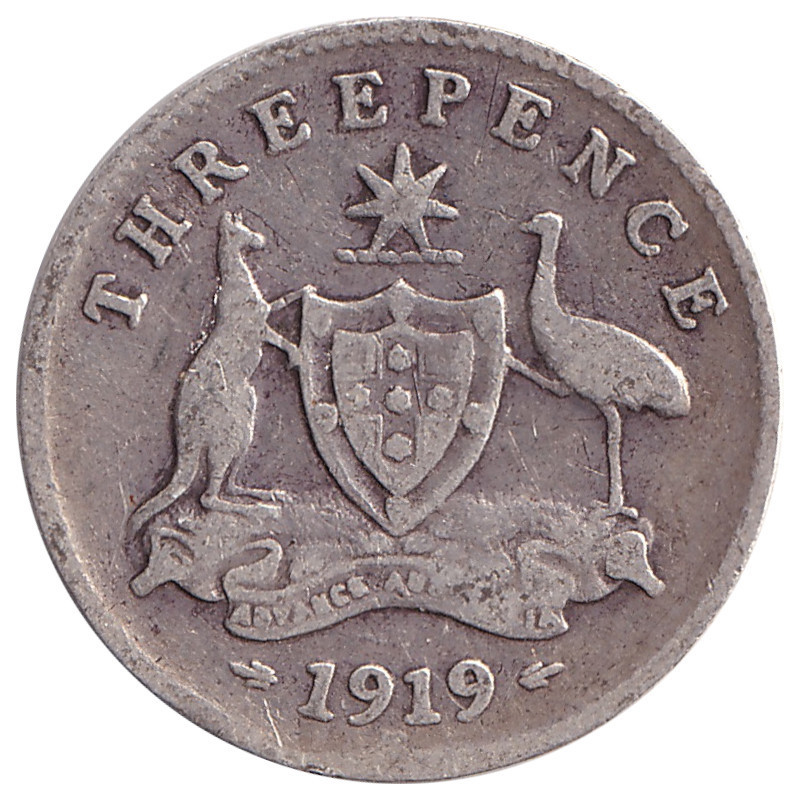 Australia - 3 pence - George V - 1919 M - No1062
