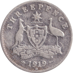 Australia - 3 pence -...