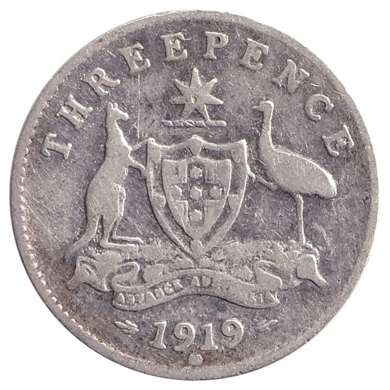 Australia - 3 pence - George V - 1919 M - No1063