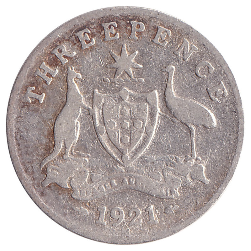 Australia - 3 pence - George V - 1921 M - No1065