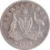 Australia - 3 pence - George V - 1921 M - No1065