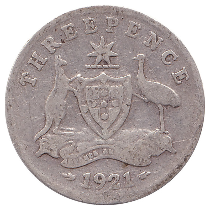 Australia - 3 pence - George V - 1921 M - No1069