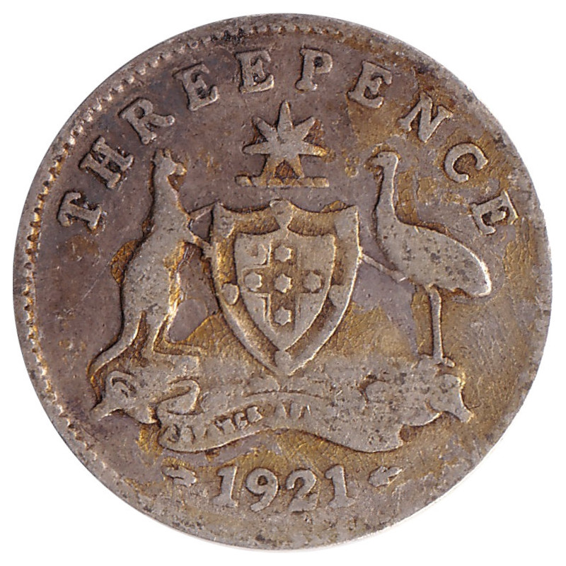 Australia - 3 pence - George V - 1921 - No1070