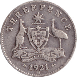 Australia - 3 pence -...