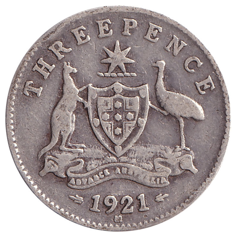 Australia - 3 pence - George V - 1921 M - No1072
