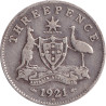 Australia - 3 pence - George V - 1921 M - No1072