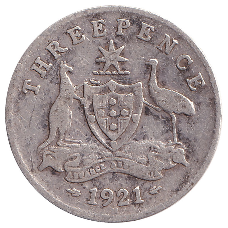Australia - 3 pence - George V - 1921 M - No1073