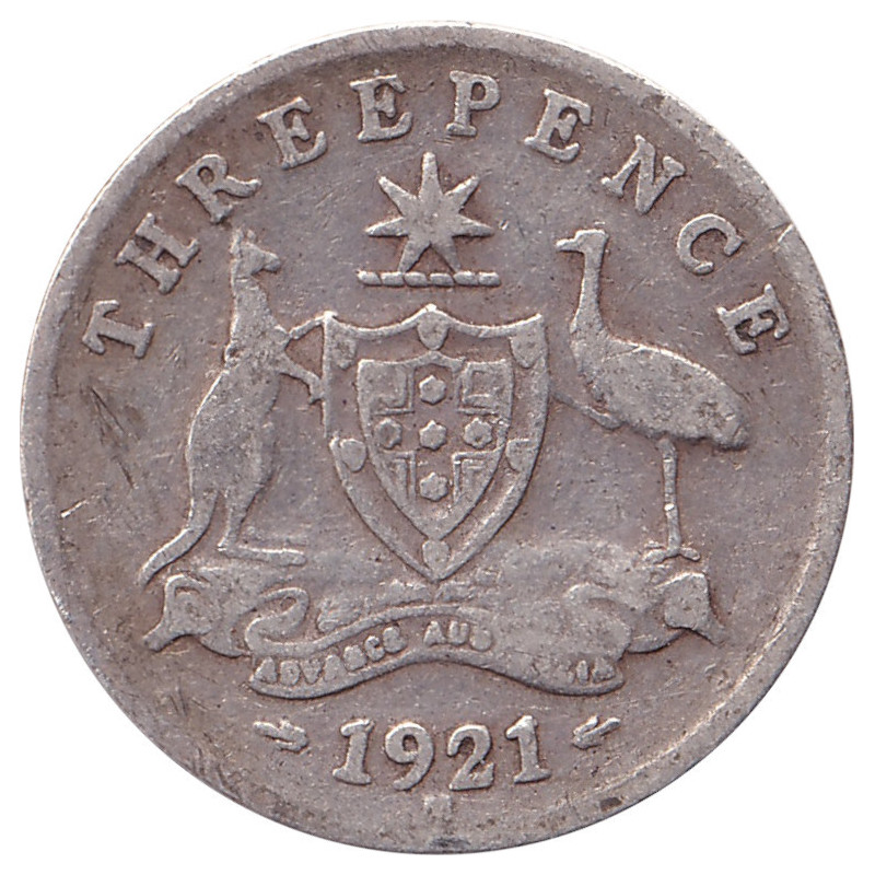 Australia - 3 pence - George V - 1921 M - No1074
