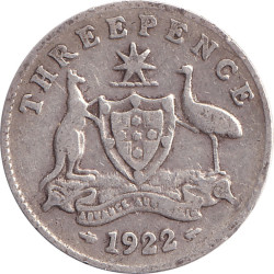Australia - 3 pence -...
