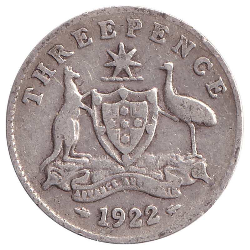 Australia - 3 pence - George V - 1922 - No1075