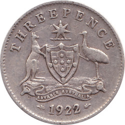 Australia - 3 pence -...