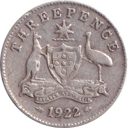 Australia - 3 pence -...