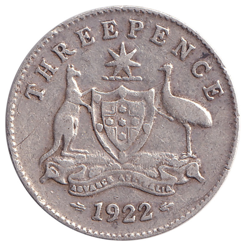 Australia - 3 pence - George V - 1922 - No1080