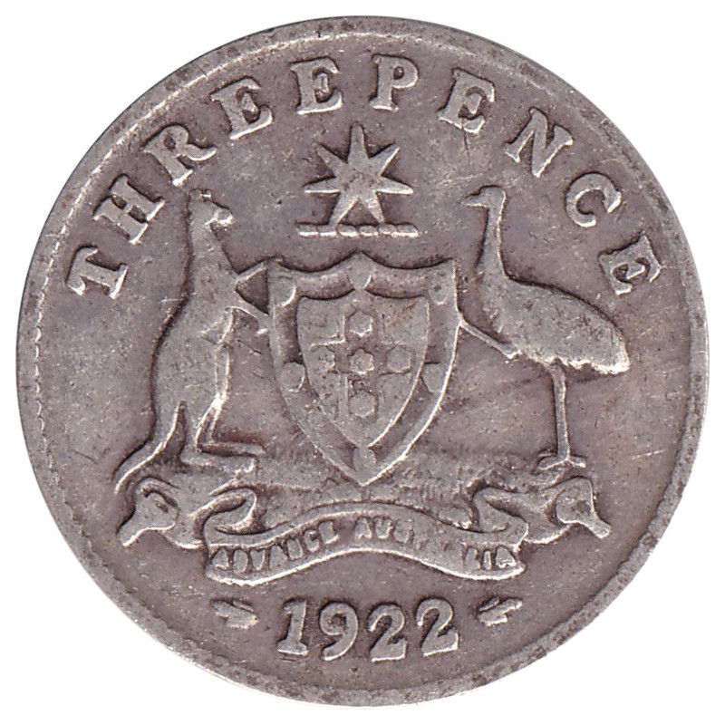 Australia - 3 pence - George V - 1922 - No1081