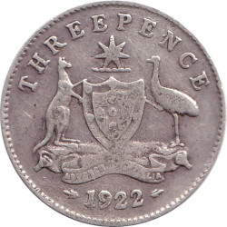 Australia - 3 pence -...