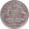 Australia - 3 pence - George V - 1922 - No1082