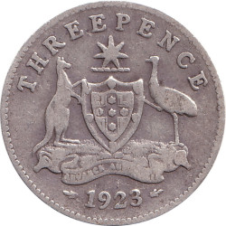 Australia - 3 pence -...