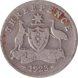 Australia - 3 pence -...