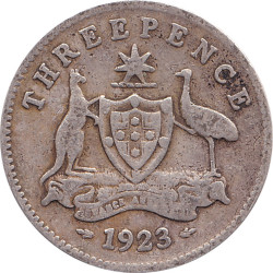 Australia - 3 pence -...
