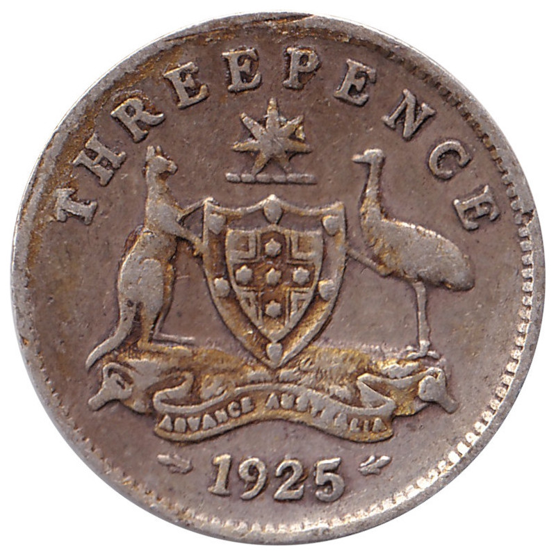 Australia - 3 pence - George V - 1925 - No1092