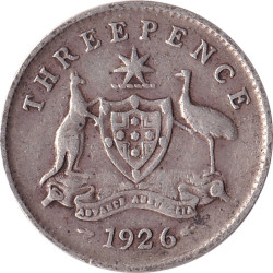 Australia - 3 pence - George V - 1926 - No1094