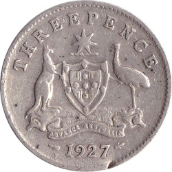 Australia - 3 pence -...
