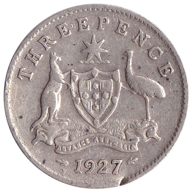 Australia - 3 pence - George V - 1927 - No1098