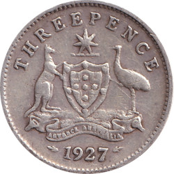 Australia - 3 pence -...