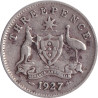 Australia - 3 pence - George V - 1927 - No1101