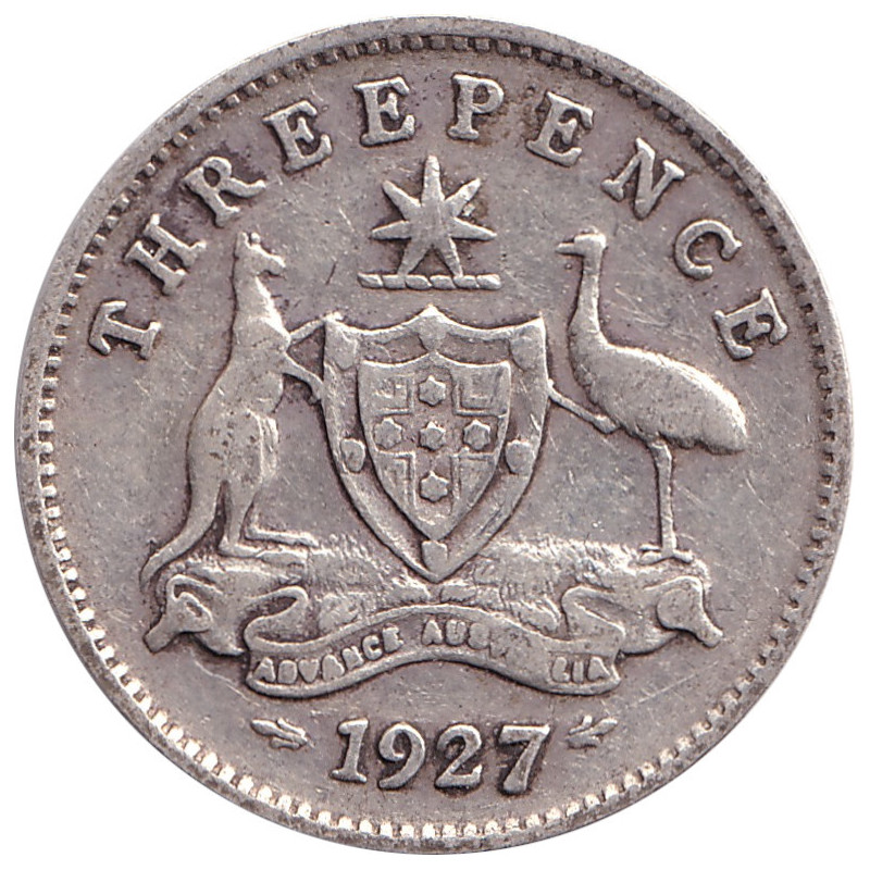Australia - 3 pence - George V - 1927 - No1104