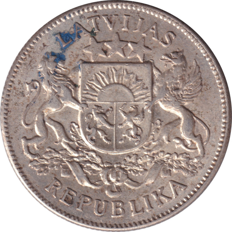 Latvia - 2 lati - Armoiries -  1925 - No533