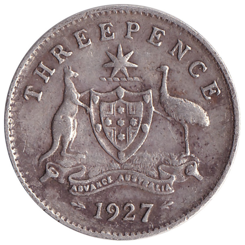 Australia - 3 pence - George V - 1927 - No1107