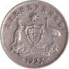 Australia - 3 pence - George V - 1927 - No1109