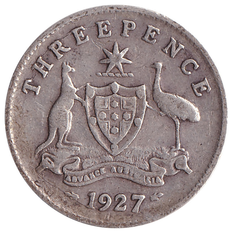 Australia - 3 pence - George V - 1927 - No1110
