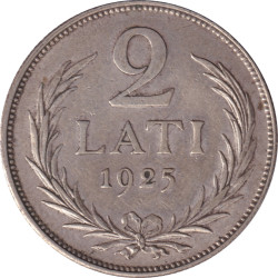 Latvia - 2 lati - Armoiries...