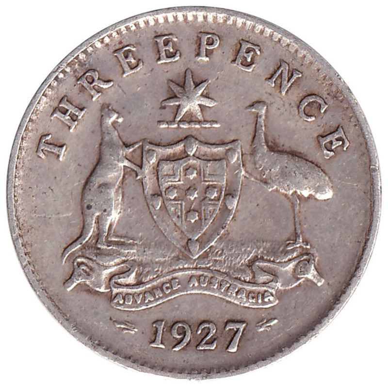 Australia - 3 pence - George V - 1927 - No1115