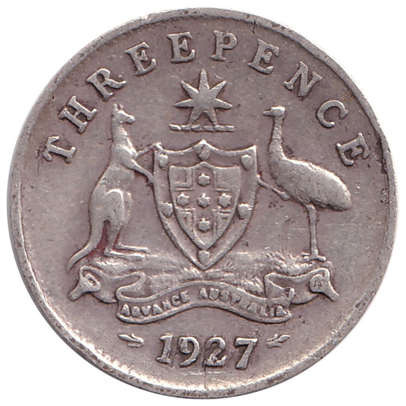 Australia - 3 pence - George V - 1927 - No1116