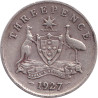 Australia - 3 pence - George V - 1927 - No1116