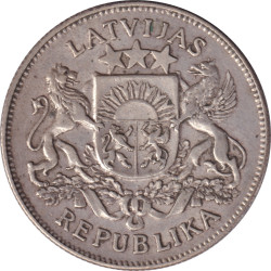 Latvia - 2 lati - Armoiries -  1925 - No586