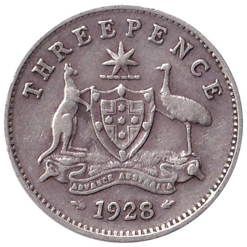 Australia - 3 pence - George V - 1928 - No1117