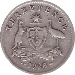 Australia - 3 pence -...
