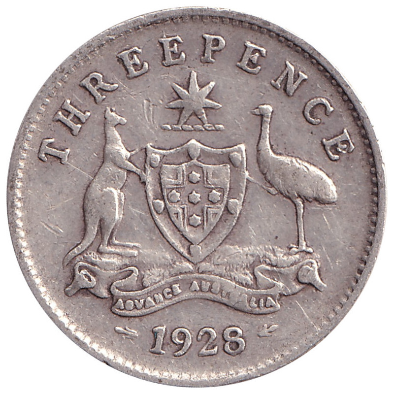 Australia - 3 pence - George V - 1928 - No1121