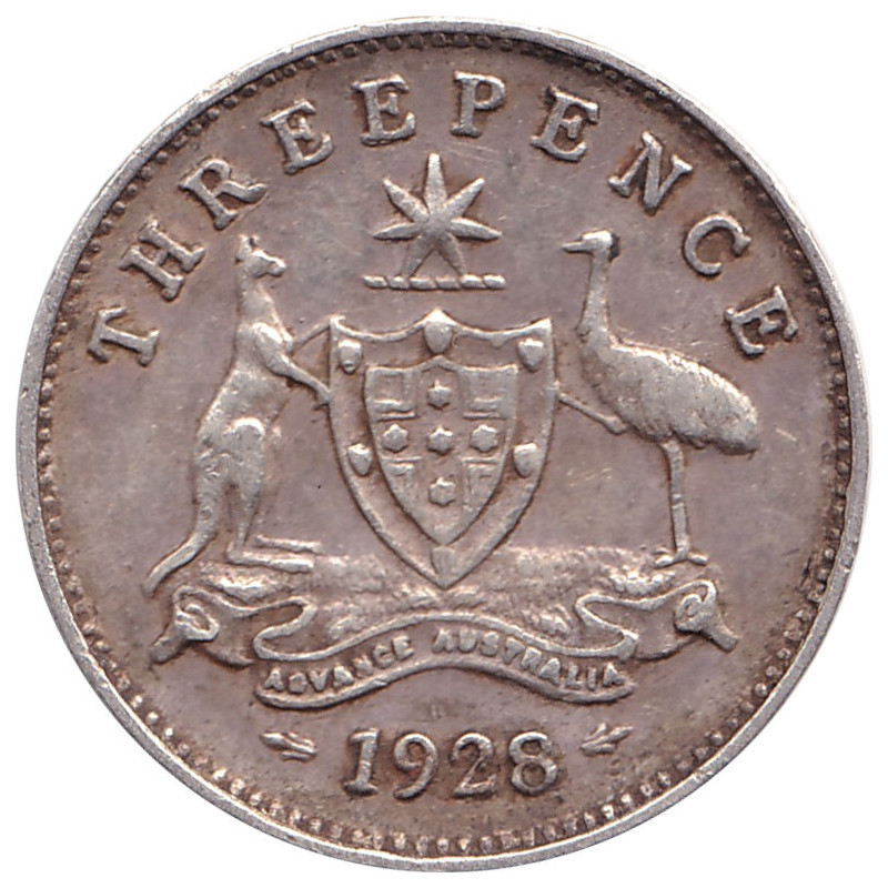 Australia - 3 pence - George V - 1928 - No1122