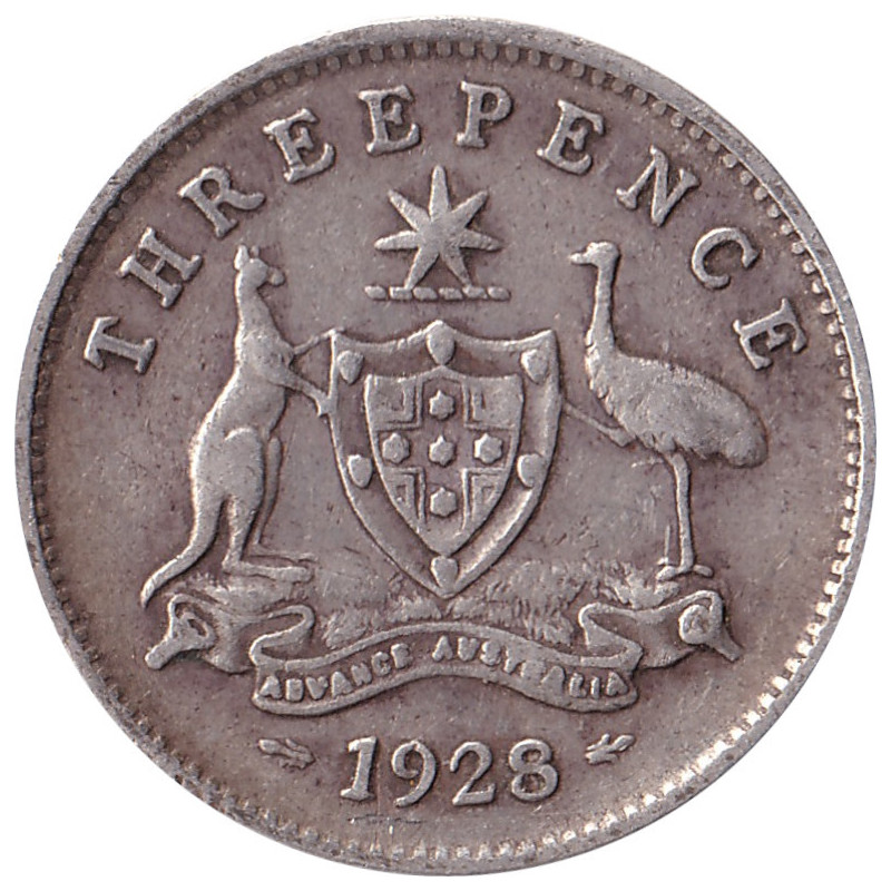 Australia - 3 pence - George V - 1928 - No1125