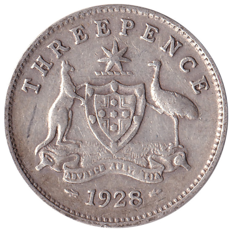 Australia - 3 pence - George V - 1928 - No1126