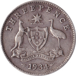 Australia - 3 pence -...