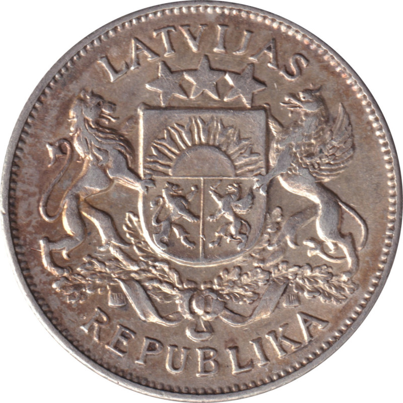 Latvia - 2 lati - Armoiries -  1925 - No606