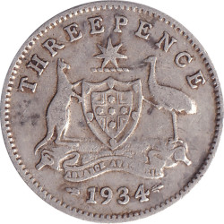 Australia - 3 pence -...