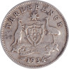 Australia - 3 pence - George V - 1934 - No1128