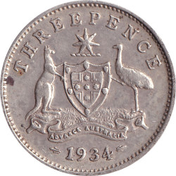 Australia - 3 pence -...